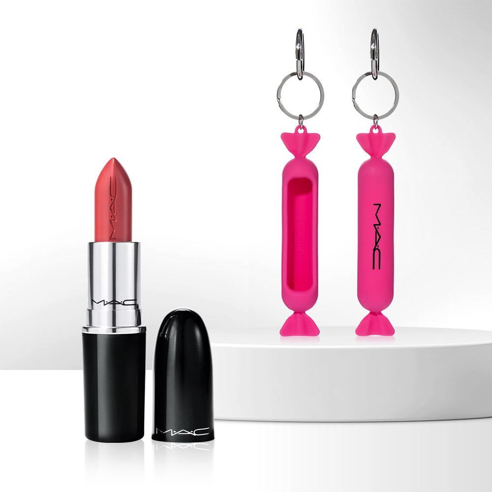 맥 러스터글래스 립스틱 3g (+ 캔디 키링 랜덤 증정)