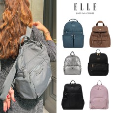 엘르 여성 백팩 미니백팩 나일론 데일리 직장인 경량 가벼운 백 팩