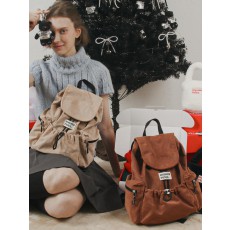 마스마룰즈 미니 스웨이드 플랩백팩_2컬러