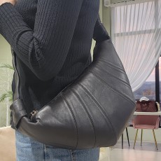 양가죽 크로와상백 유럽여행 크로스백 반달 핸드폰가방