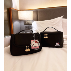 헬로키티 메이크업 파우치 산리오 키티가방 화장품 여행용 대용량 메이크업박스 나일론탑핸들