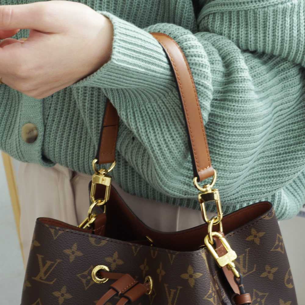 루이비통 호환 네오노에 숏핸들 명품 가죽 스트랩 탑핸들 가방 끈 손잡이 리폼