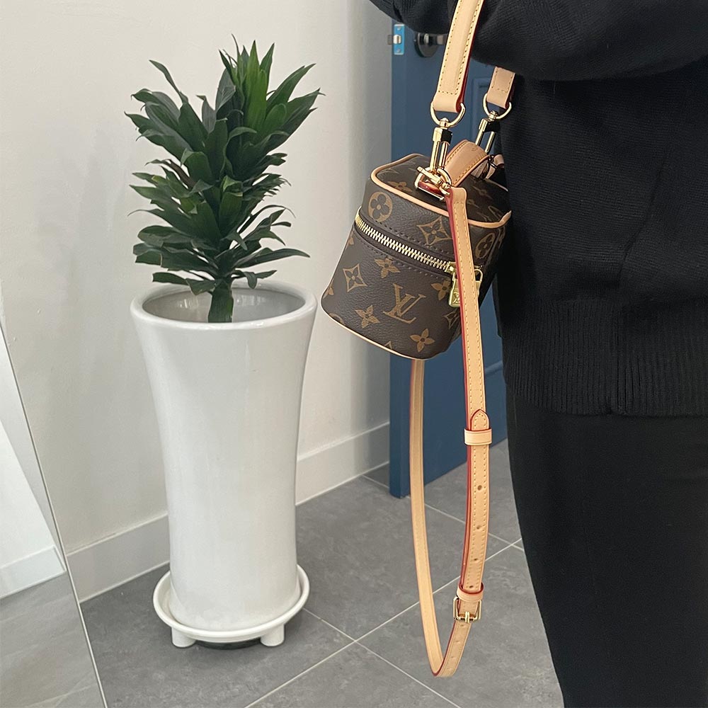 도시백 루이비통 니스나노 미니 호환 리폼 숏핸들 가죽스트랩 가방끈 체인줄