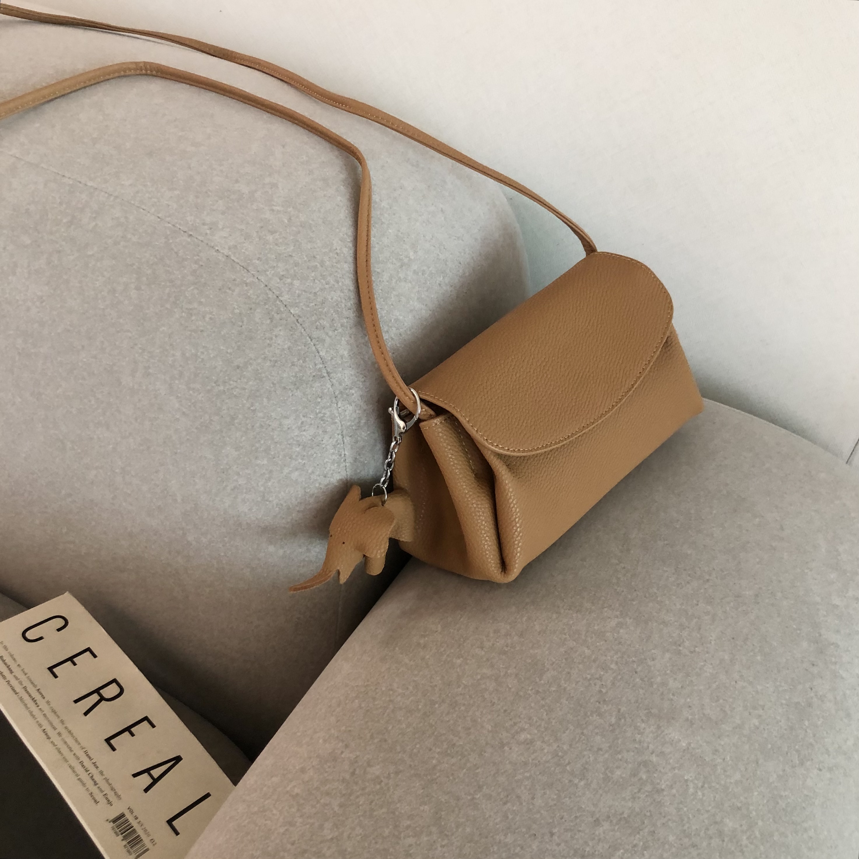 소가죽 미니 크로스백 여성 데일리 숄더백