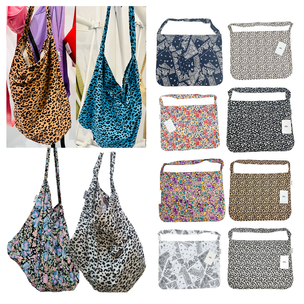 (국내매장판) 이미스 레오파드 페이즐리 플라워 여름 호피 에코백