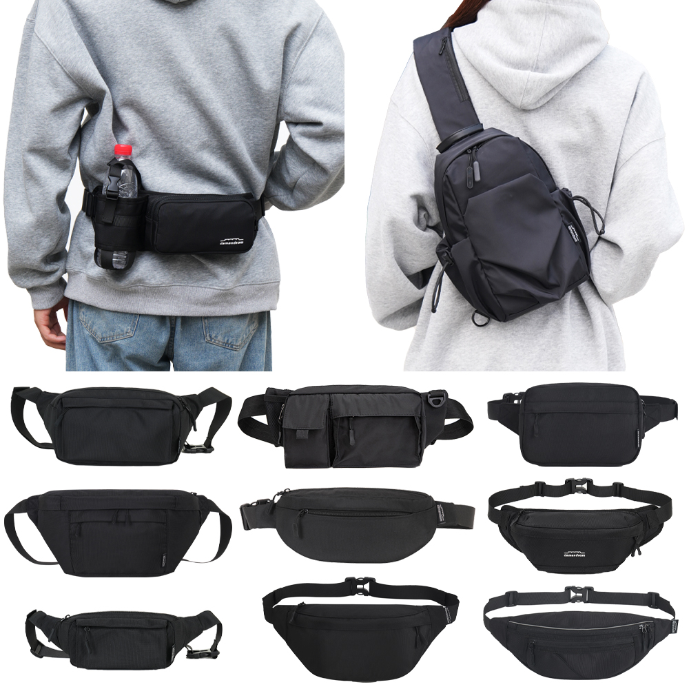 담앤드솜 힙색 힙백 허리 가방 남자 러닝 여행용 허리쌕 미니 웨이스트 백 핸드폰 슬링백