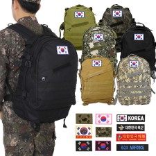군인가방 군용 출타백팩 군대 로카 해군 육군 태극기 45L