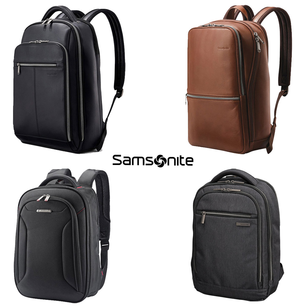 쌤소나이트 슬림 가죽 백팩 랩톱 노트북 가방 제논 콤비 모던