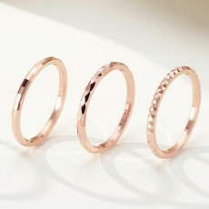 14k 커플링 검지 할로우 컷팅 우정 레이어드 가드링 금 반지