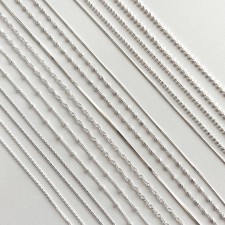 실버 925 은 목걸이 줄 기본 꽈배기 체인 레이어드 뱀줄 볼 남녀공용