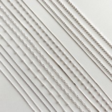 실버 925 은 목걸이 줄 기본 꽈배기 체인 레이어드 뱀줄 볼 남녀공용