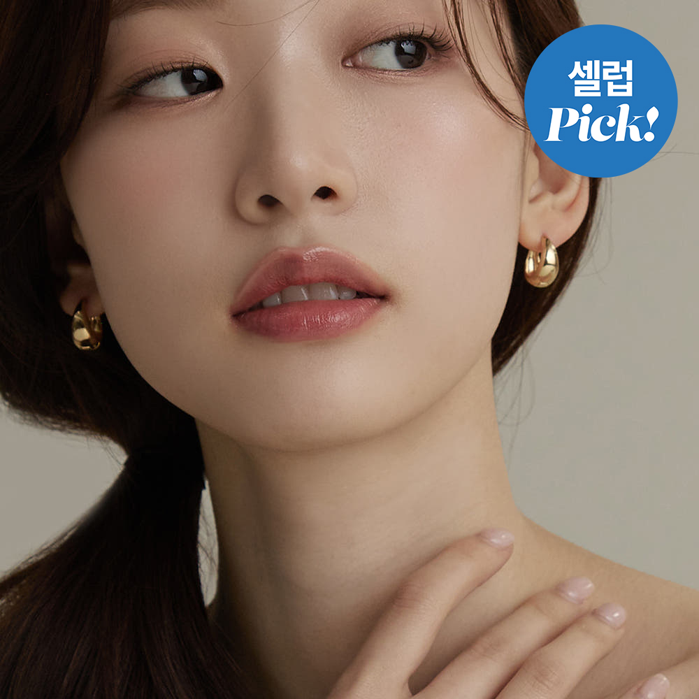 골드앤디어 14K 골드필드 볼드 물방울 원터치귀걸이