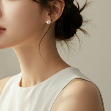 925실버 혼주귀걸이 웨딩 한복 스와로브스키진주귀걸이