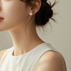 925실버 혼주귀걸이 웨딩 한복 스와로브스키진주귀걸이