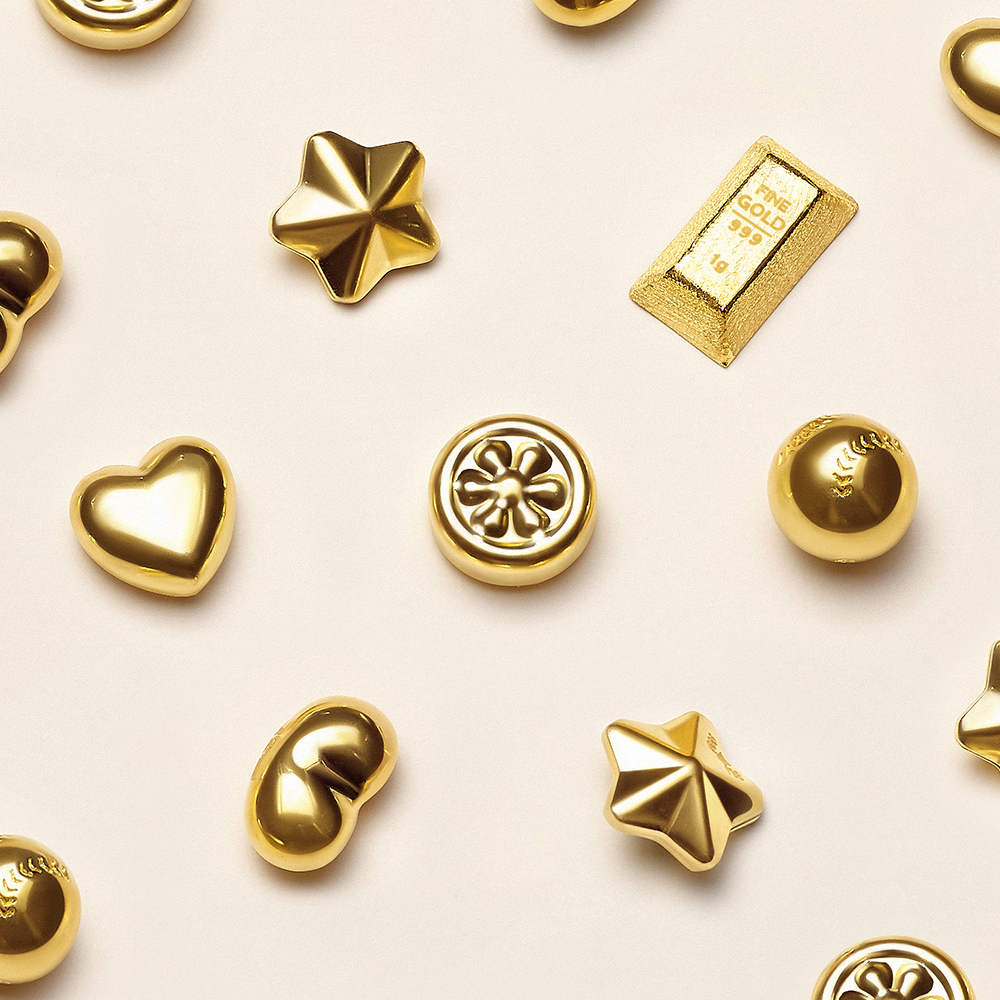 순금 콩 하트 별 수막새 야구공 골드바 24K 0.5g 1g 콩알금 땅콩금 투자형 금테크 금괴 선물 기념품 미니골드바