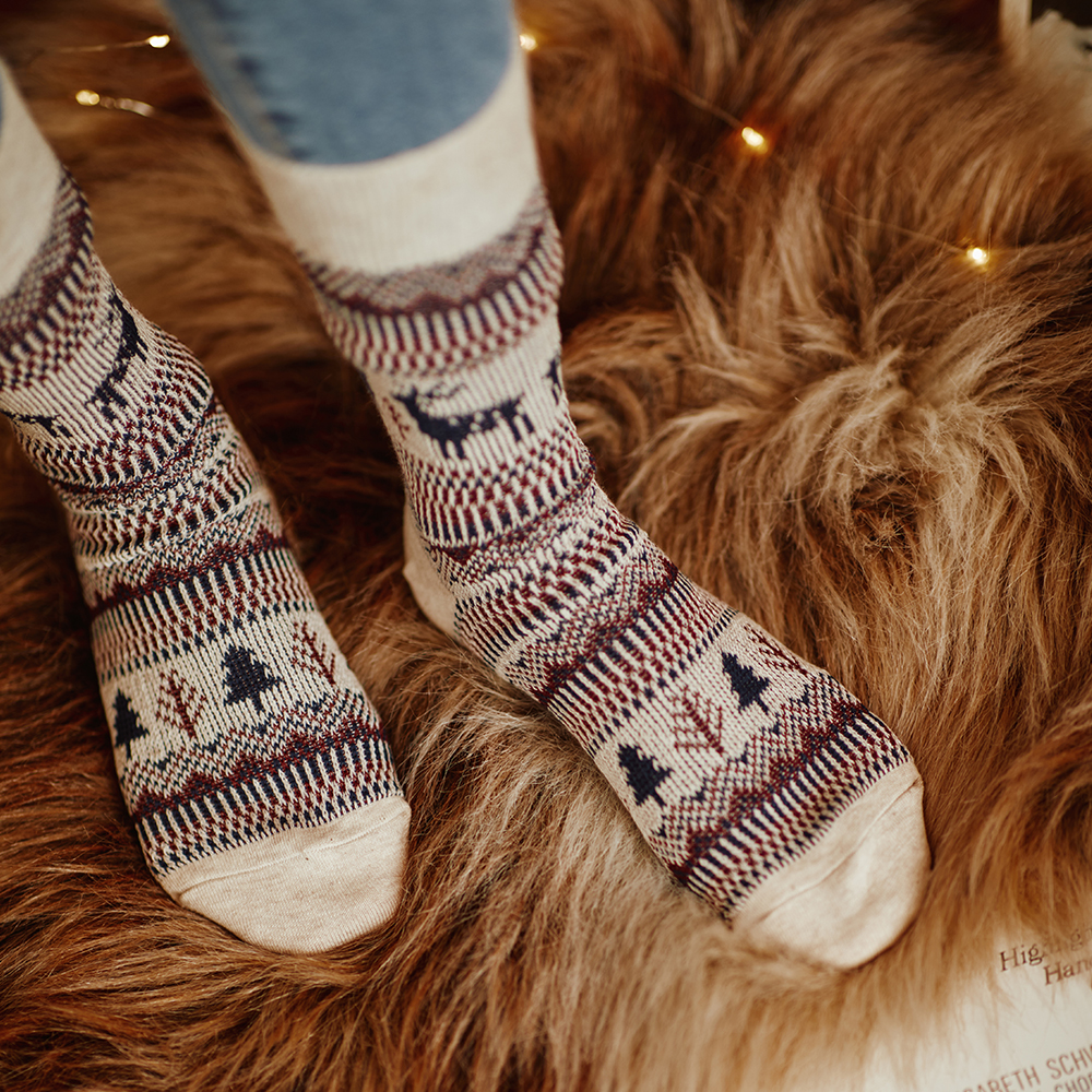 GGRN 크리스마스 양말 산타 수면 니트 윈터삭스 겨울 선물세트 기획전