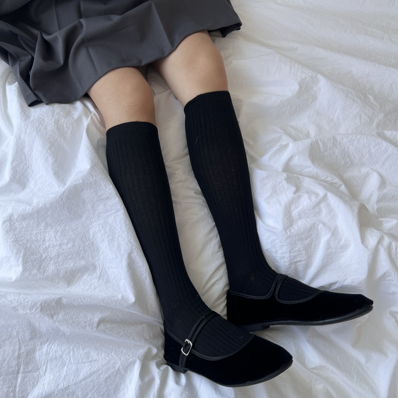 국산 고급 골지 니삭스 무릎양말 무지 오버니삭스 반스타킹 필라테스 요가 골프 부츠 롱양말