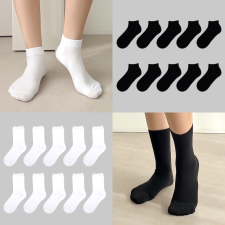 국산 면 양말 10켤레 무지 학생 흰 검정양말