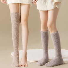 롱 수면양말 임산부 무압박 극세사 긴 양말 수족냉증 보온