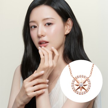 [슈퍼특가][스톤헨지] 폴라리스 14K 로즈골드 목걸이 SA24A16U N배송