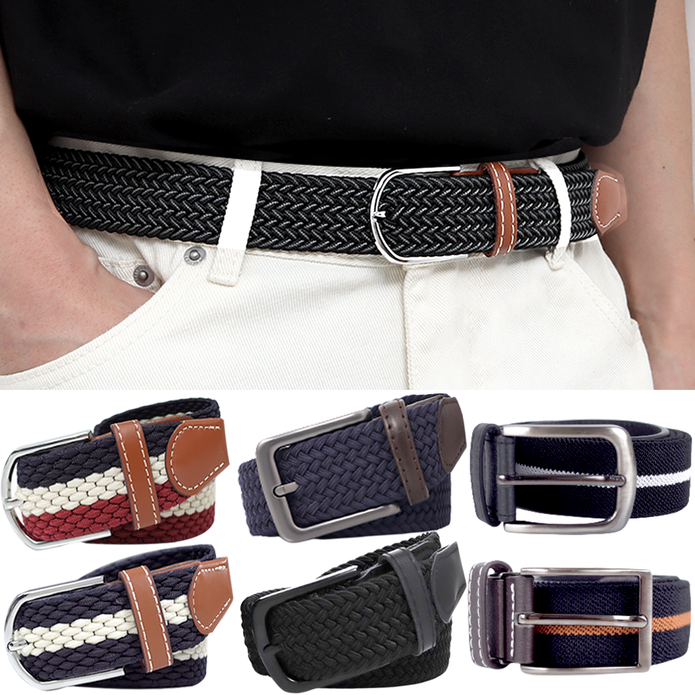 남자벨트 청바지 스판 꽈배기 골프 허리띠 고무줄