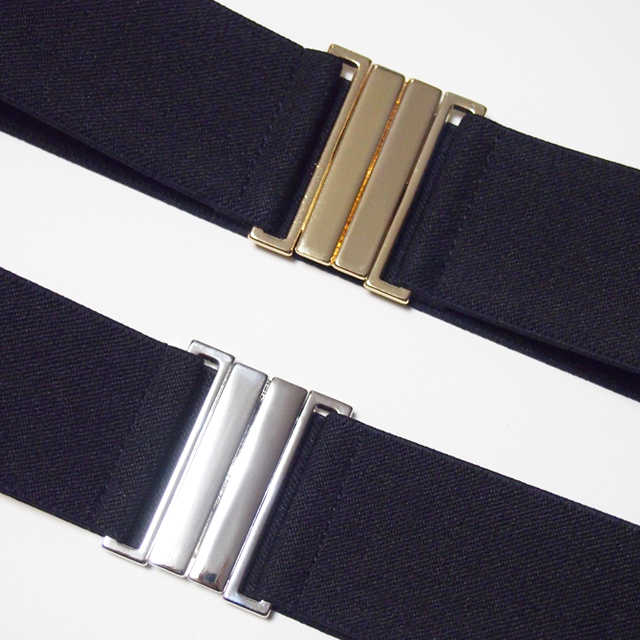 폭 5cm 패딩 스판 벨트 (골드/실버/밴딩벨트)