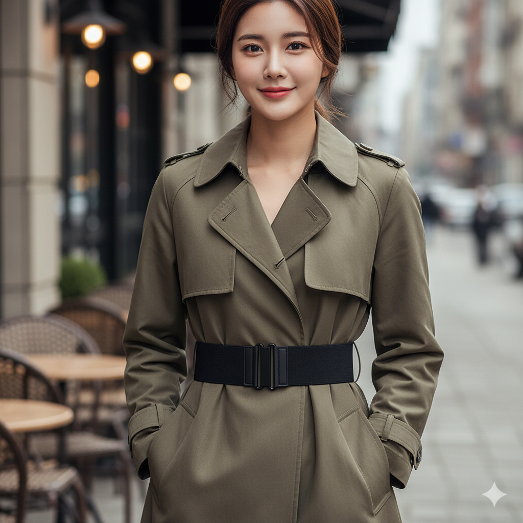 원피스 패딩 코트 밴딩 고무줄 밴드 스판 와이드 여자 허리띠 벨트