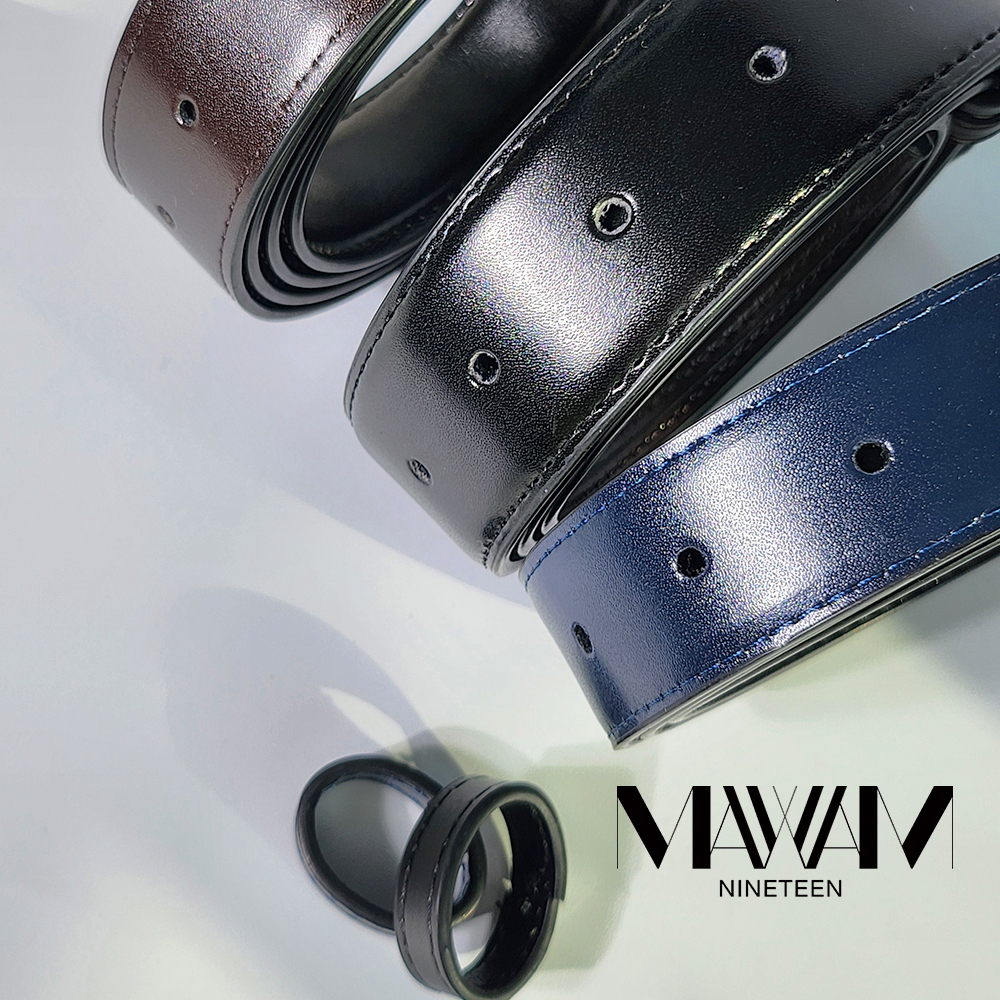 메이나인틴 남성 명품 교체용 양면 벨트끈 정장 허리띠 2.9cm