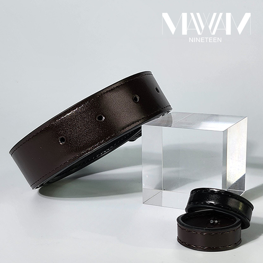 메이나인틴 남성 명품 교체용 양면 벨트끈 정장 허리띠 2.9cm