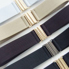 다양한 컬러 골드 실버 흑니켈 버클 여자 코트 패딩 원피스 니트 코디 밴드 스판 벨트