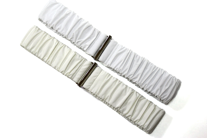 폭5cm 패딩용벨트(블랙 화이트 아이보리)밴딩벨트 와이드 주름셔링 스판 롱패딩벨트 코트용