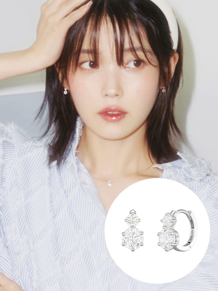 [N배송][재구매율 1위/아이유착용] 제이에스티나 WHITEMOND 귀걸이 or 목걸이 택1