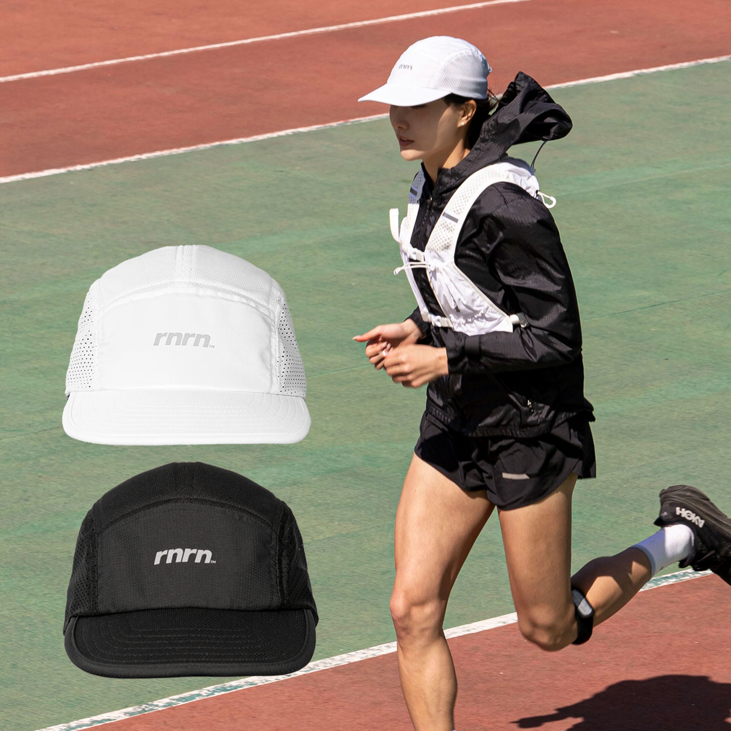 rnrn 러닝모자 런닝 마라톤 테니스 트레일 나일론 깊은 볼캡 대두