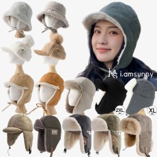 방한모자 군밤 귀달이 겨울 털 이어머프 트루퍼햇 빅사이즈 패딩 방한모 귀도리 스키장 모자