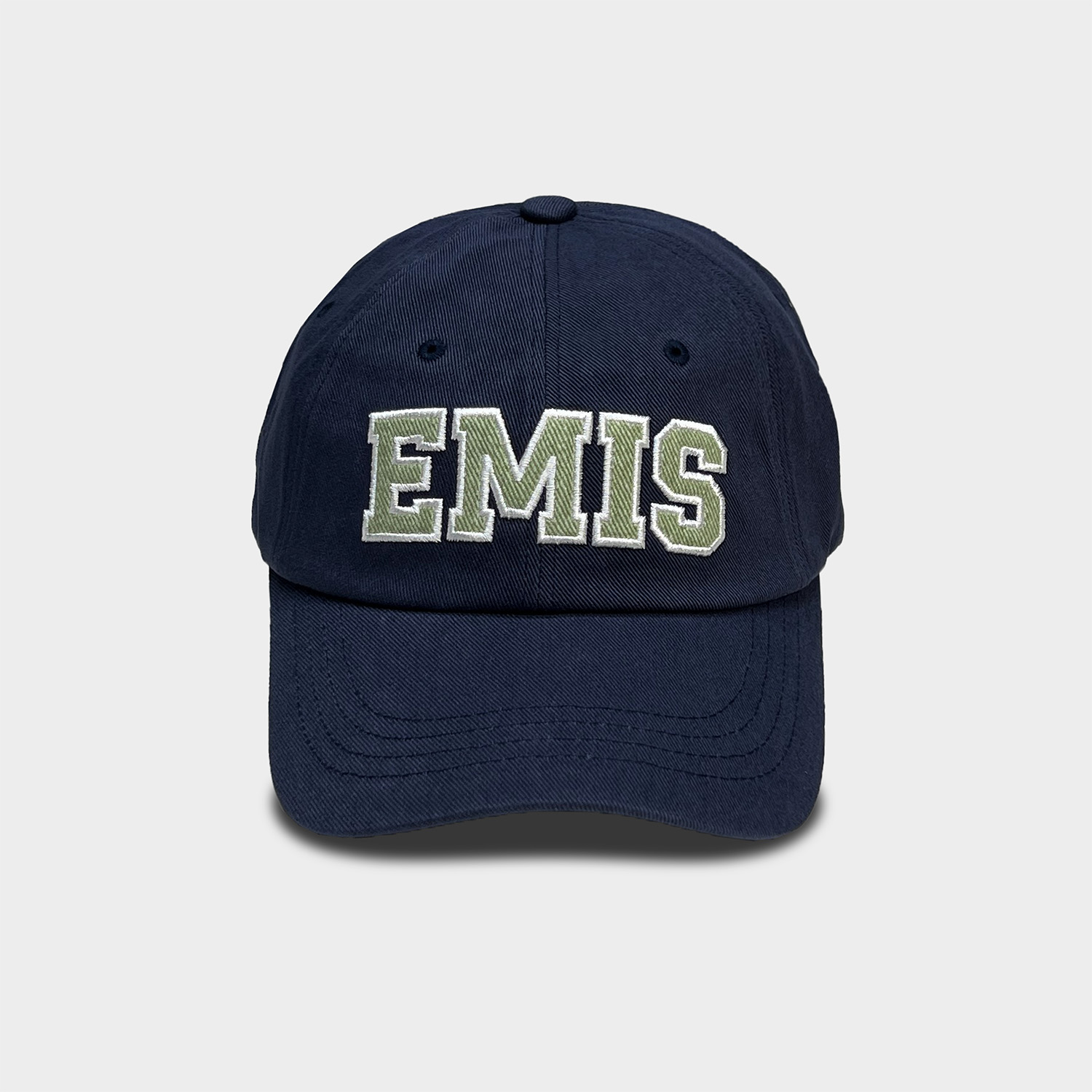 EMIS 이미스 25FW 뉴로고 와펜 볼캡 모자(그린/네이비/브라운/블루/베이지/블랙)