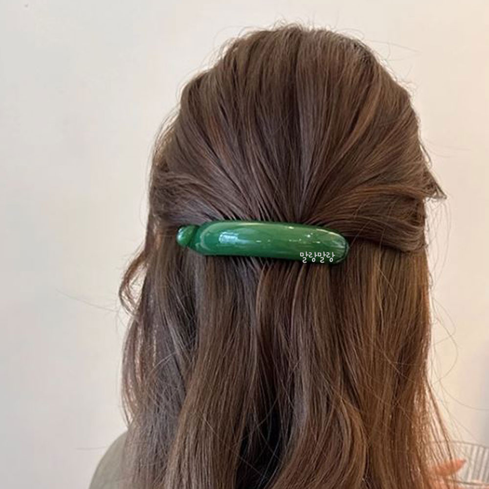 유광 포니테일집게핀 무광 긴머리 로우번 바나나핀