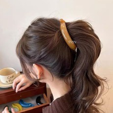 유광 포니테일집게핀 무광 긴머리 로우번 바나나핀