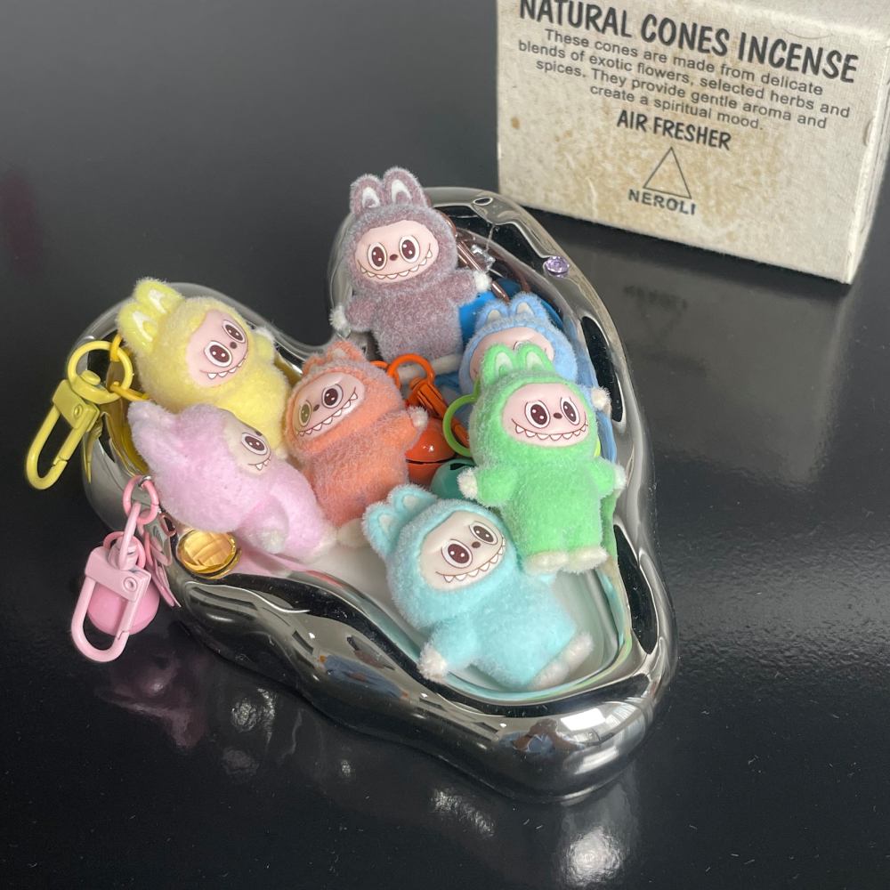 라부부 미니 키링 인형 백참 방울 열쇠고리 가방 파우치 장식 꾸미기