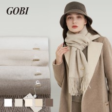 GOBI 고비 캐시미어 오가닉 산양자수 머플러 몽골캐시미어 남자 여자 목도리