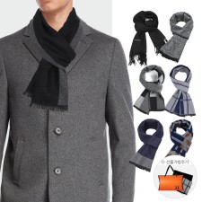 남자목도리 숏 정장 머플러 커플 캐시미어 울 체크 겨울 선물