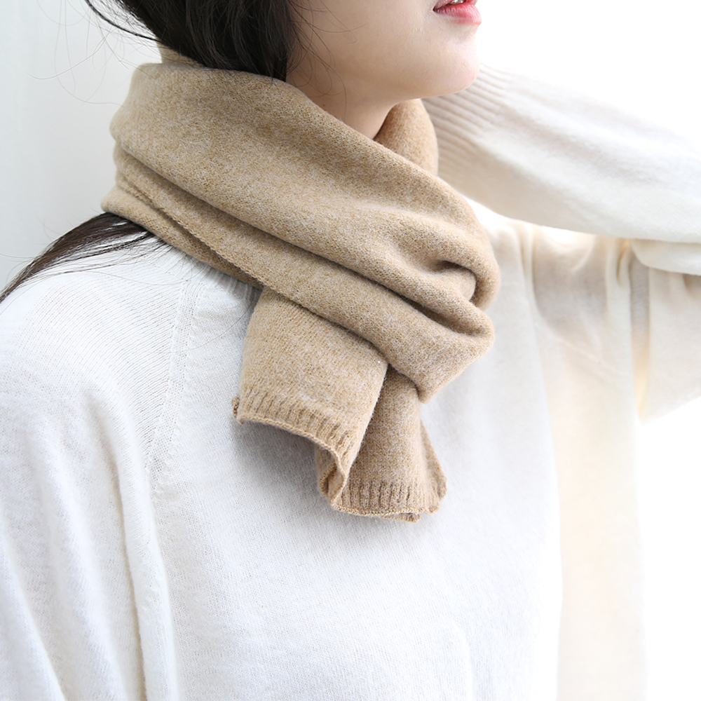 쁘띠머플러 숏 목도리 커플목도리 남성 여성 니트 겨울 짧은 미니 선물포장 이니셜 자수가능