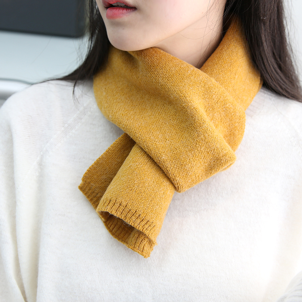 쁘띠머플러 숏 목도리 커플목도리 남성 여성 니트 겨울 짧은 미니 선물포장 이니셜 자수가능