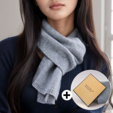 쁘띠머플러 숏 목도리 커플목도리 남성 여성 니트 겨울 짧은 미니 선물포장 이니셜 자수가능