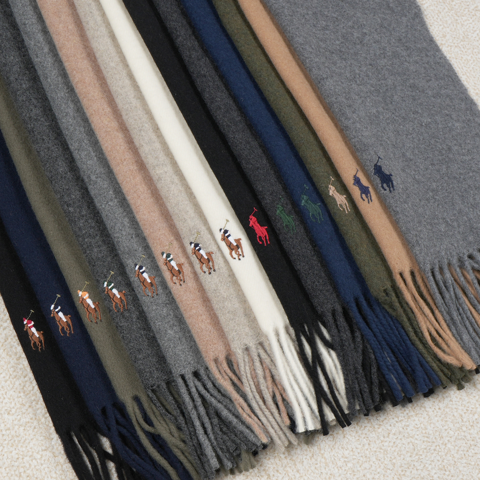 [백화점] 폴로 랄프로렌 시그니처 이탈리안 100% 울 목도리 머플러 (9Color)