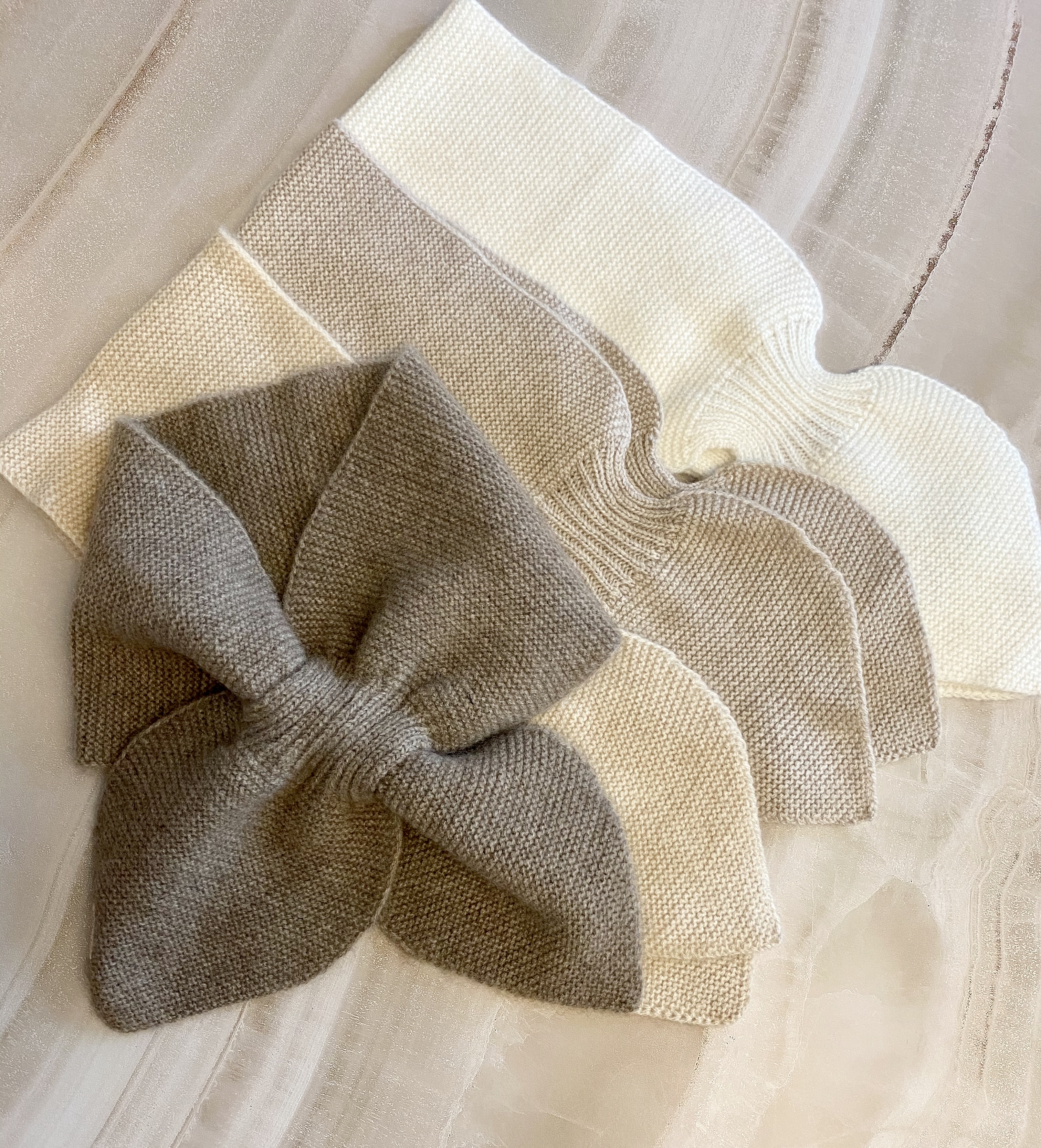 [몽벨라] 몽골 캐시미어 100% 얇고 간단한 쁘띠머플러 네키목도리