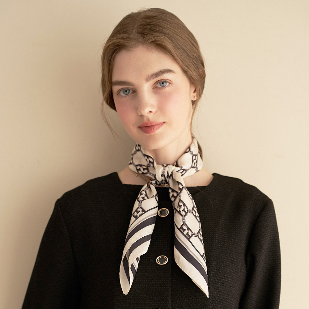 [엘르] 데일리 실크 쁘띠 미니스카프 택1