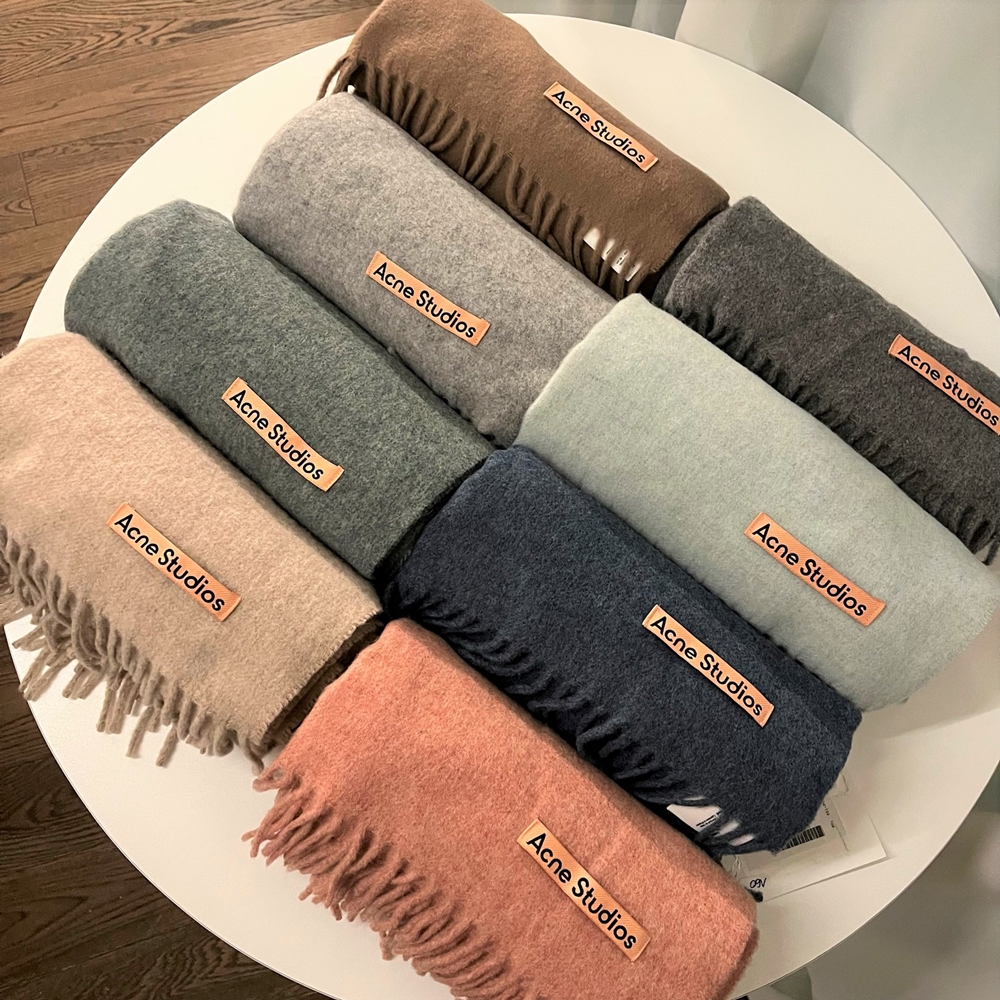 아크네 머플러 목도리 네로우 스키니 전색상,쇼핑백 가품구별법