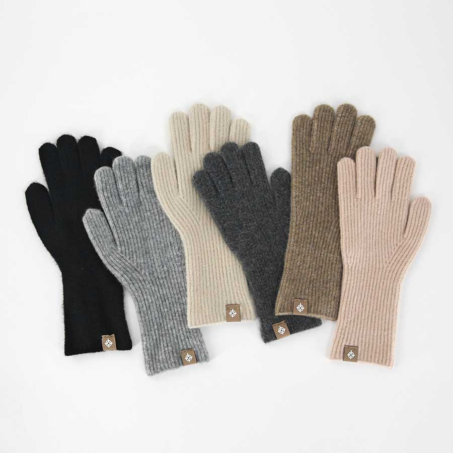 여성 울 니트 장갑 스마트 폰 터치 핑거 홀 손가락 구멍 커플 방한 겨울 롱