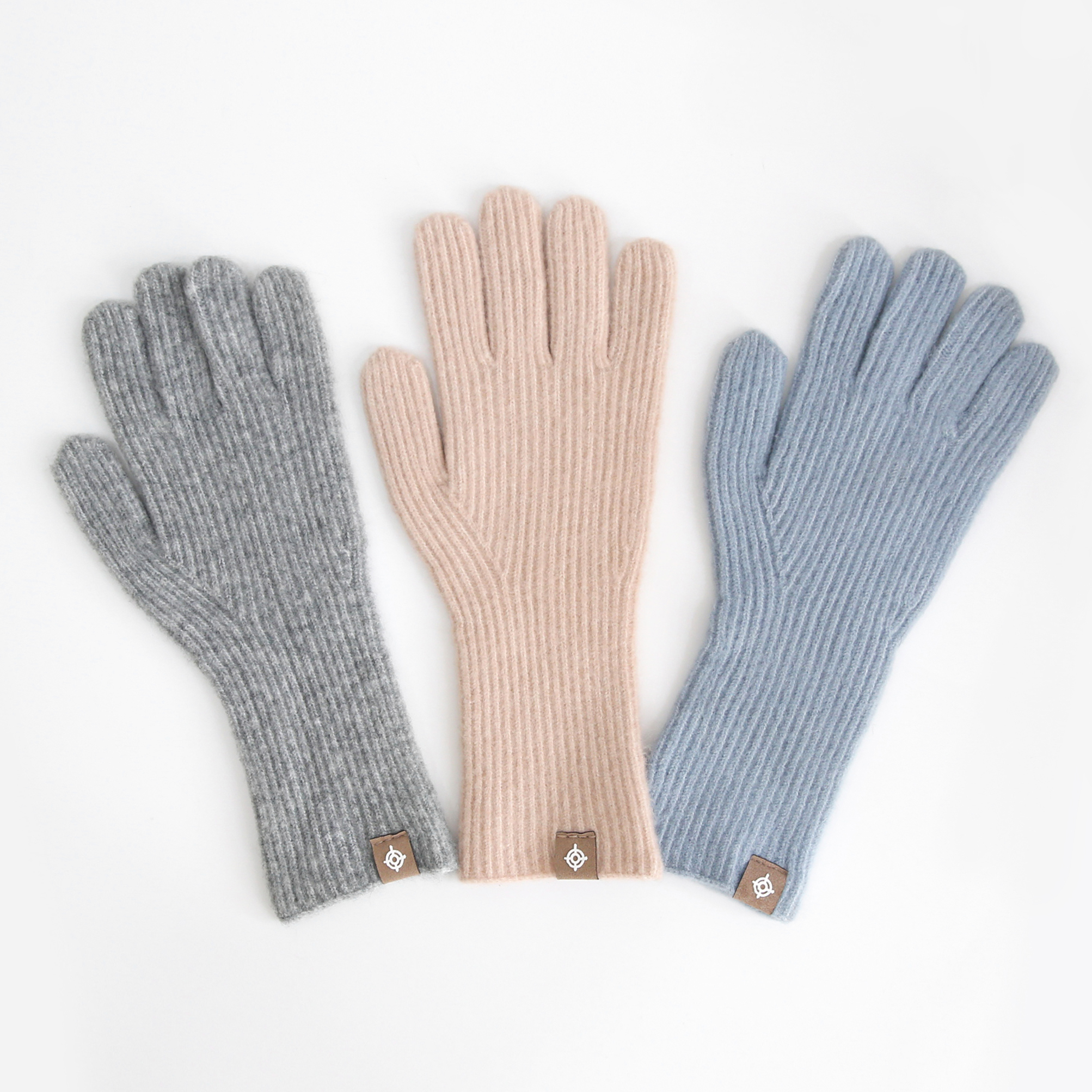 여성 울 니트 장갑 스마트 폰 터치 핑거 홀 손가락 구멍 커플 방한 겨울 롱