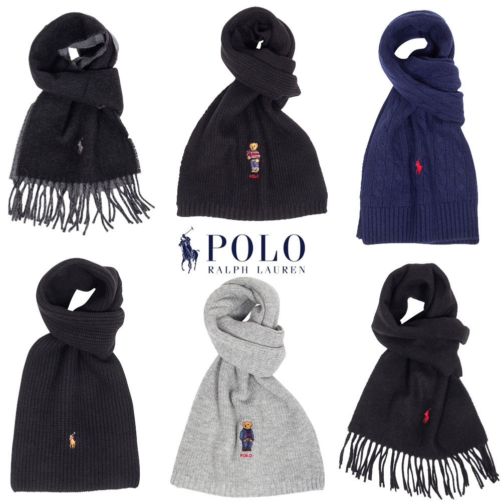 [백화점] 폴로 랄프로렌 목도리 스카프 머플러 곰돌이 꽈배기